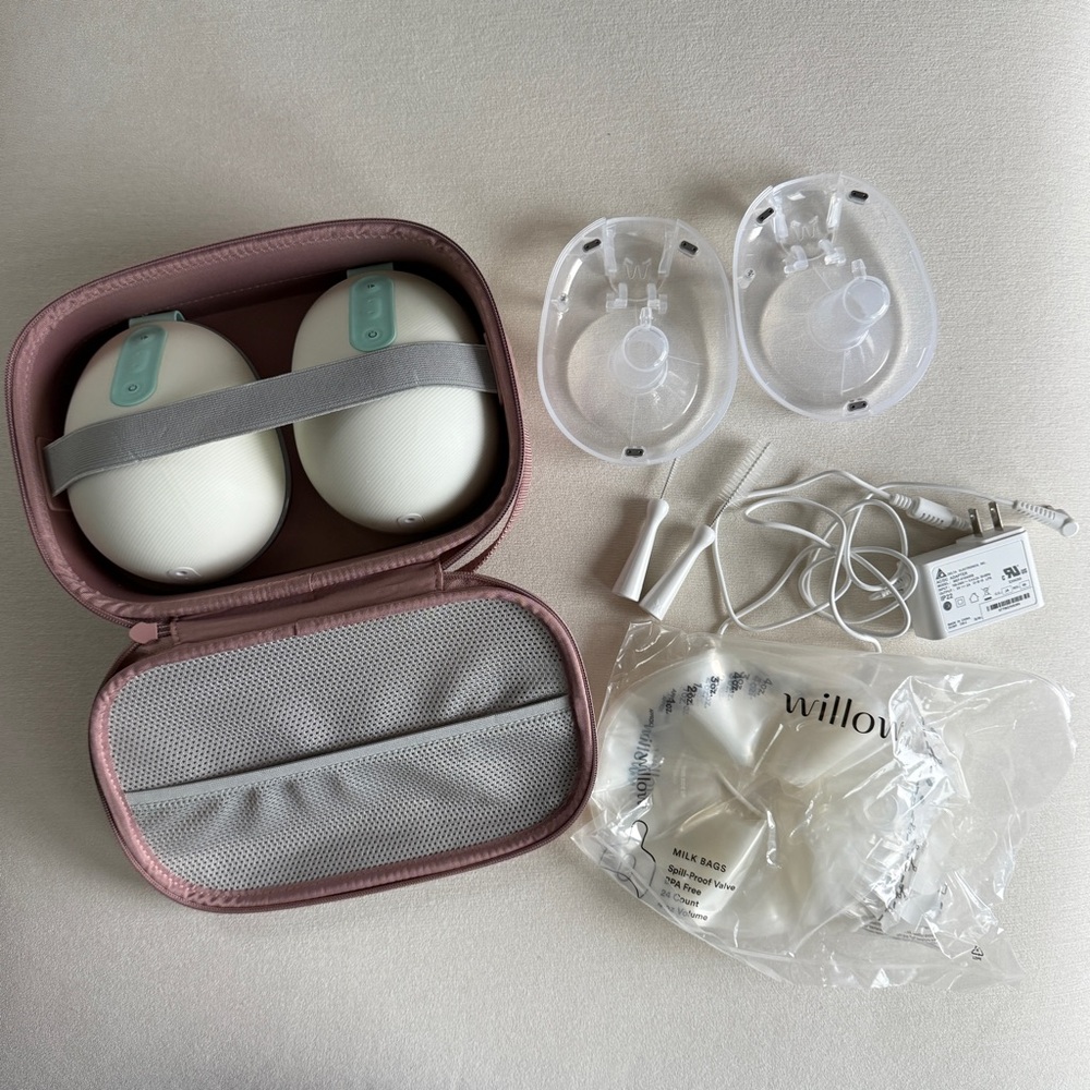 Willow Portable Pump Set with Pink Case